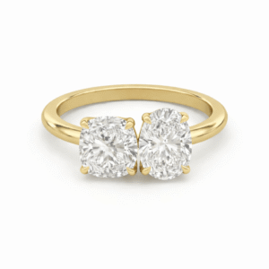 Cushion × Oval Toi et Moi Ring Bundle