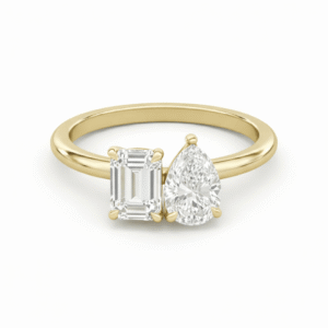 Toi et Moi Emerald × Pear Ring (Setting only)