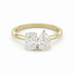 Toi et Moi Oval × Pear Ring (Setting only)