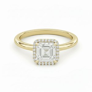 Halo Asscher Ring (Setting only)
