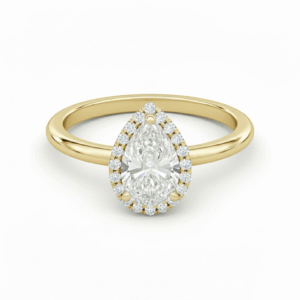 Halo Pear Ring (Setting only)
