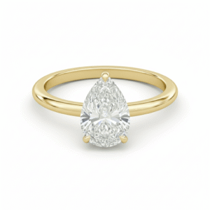 Solitaire Pear Ring Bundle