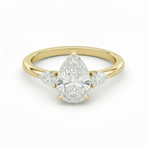 Trilogy Pear Ring (Setting only)