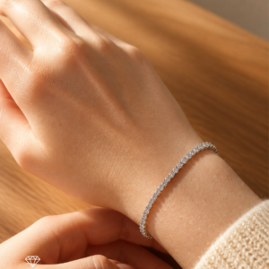 tennis bracelet 14k white gold 6.7ct lab grown