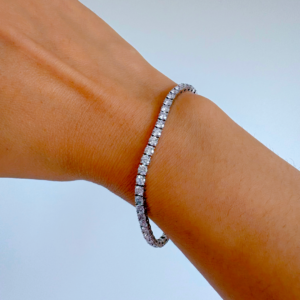 tennis bracelet 14k white gold 6.7ct lab grown